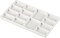 Ceramic Paint Palette - 14 Wells Artist Paint Tray - 8 Inch Porcelain Mixing Palette for Watercolors and Acrylics